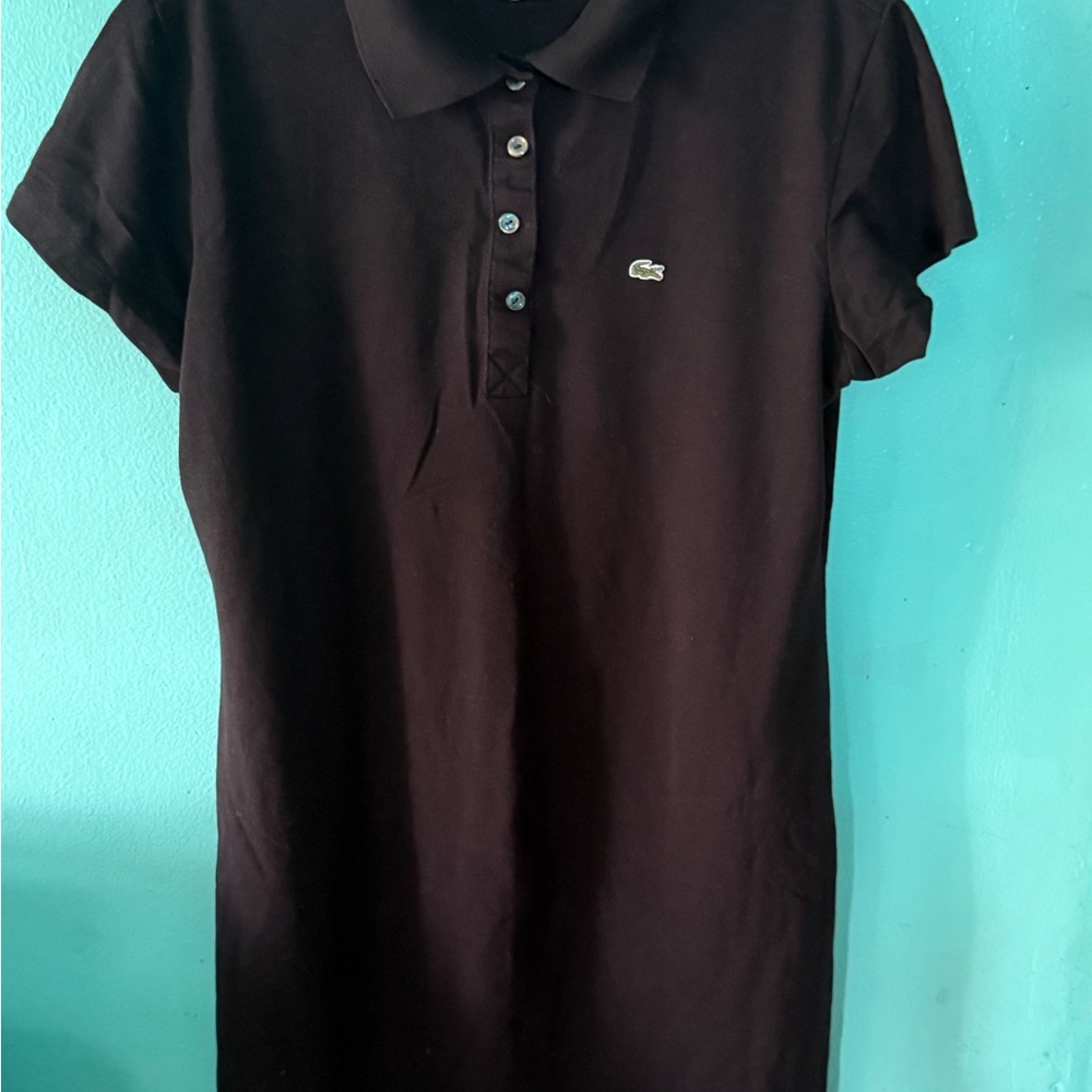 Lacoste Black Polo Dress